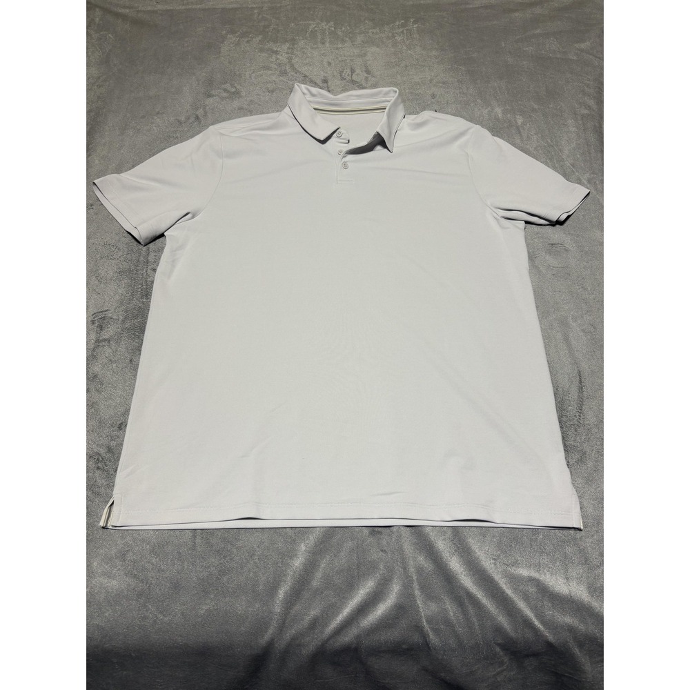 Vuori Performance Polo Shirt Mens XL Gray Solid Gamepoint Golf Top